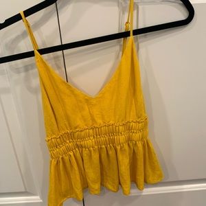 Summer yellow tank top